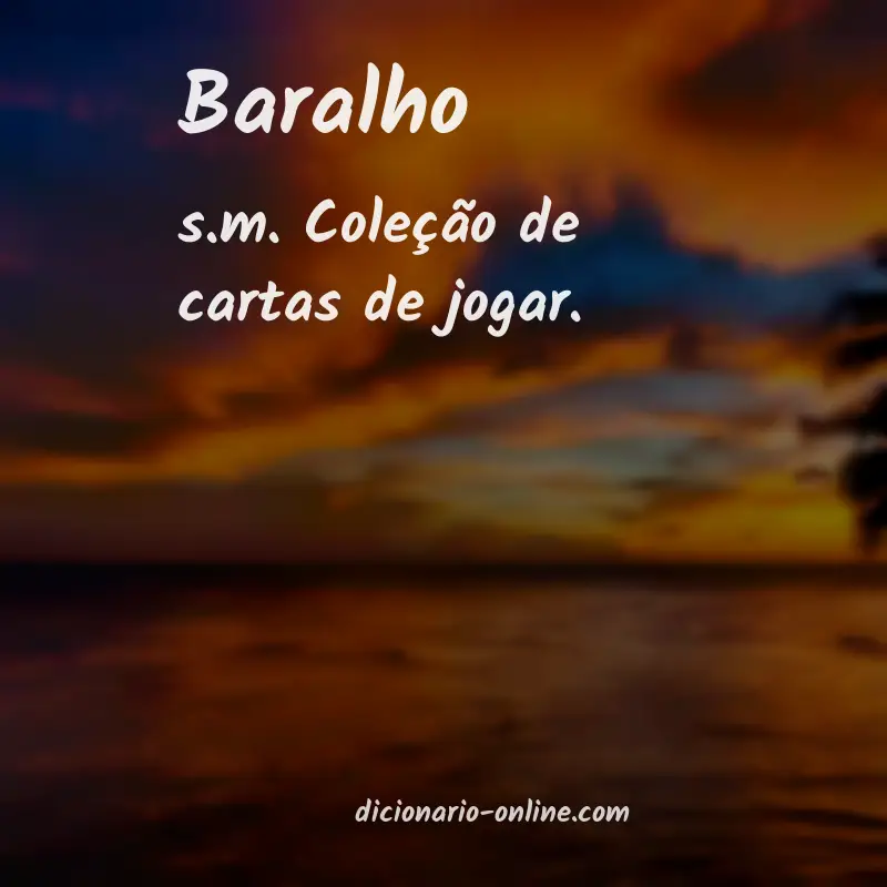 Significado de baralho