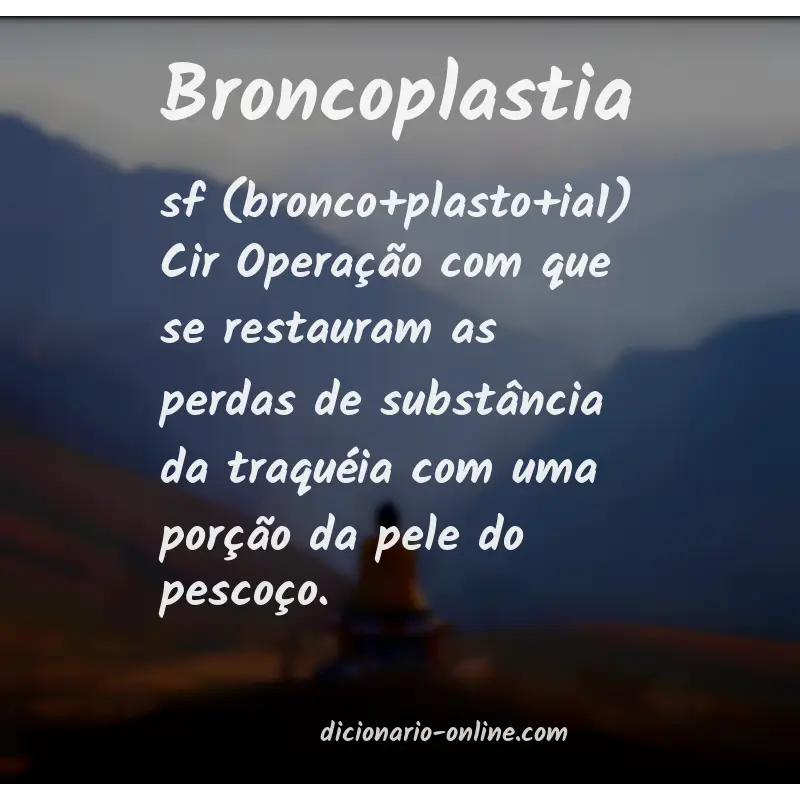 Significado de broncoplastia