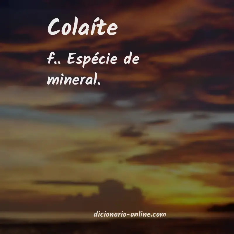 Significado de colaíte