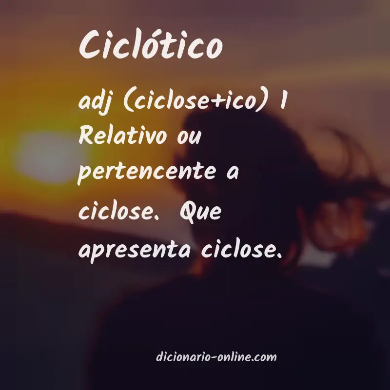 Significado de ciclótico