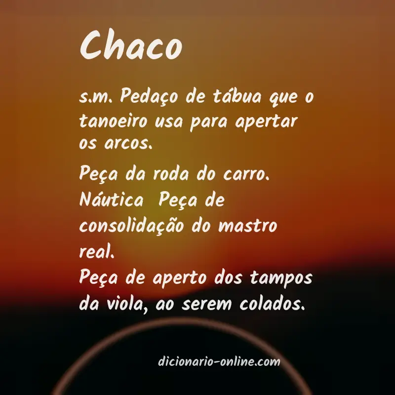 Significado de chaco