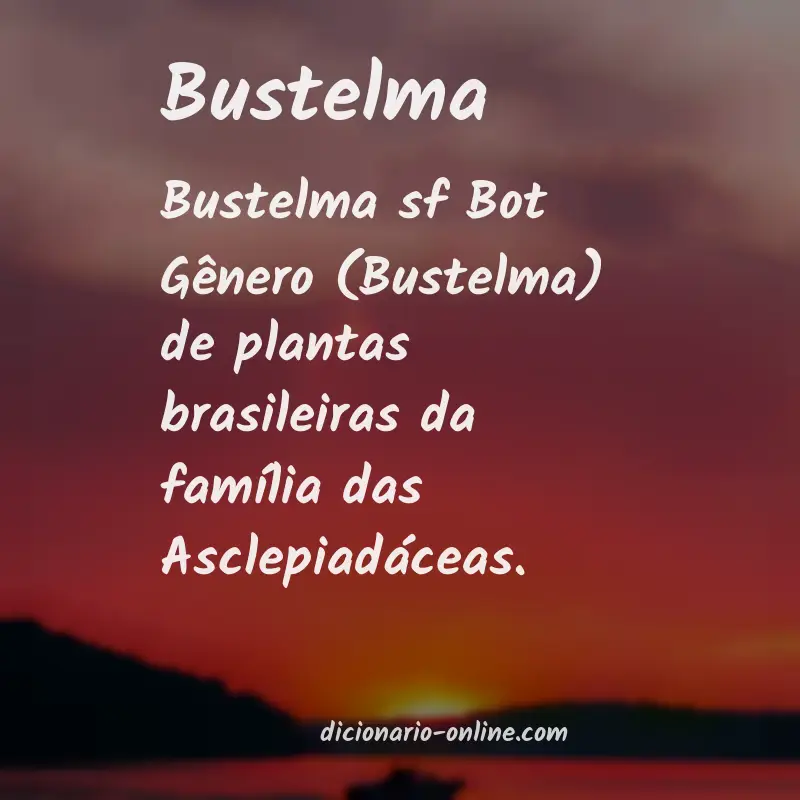 Significado de bustelma