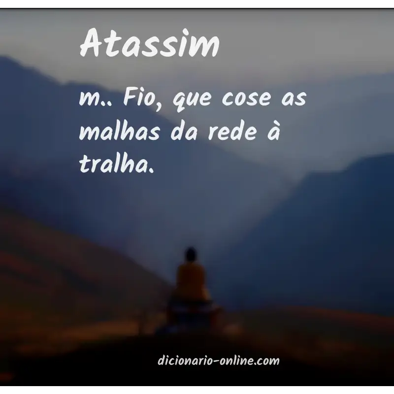 Significado de atassim