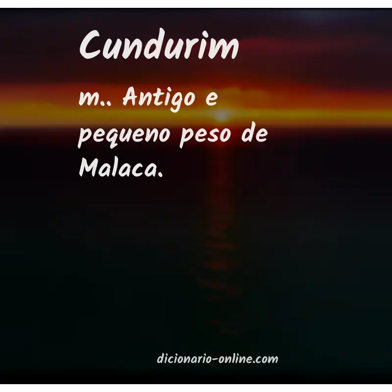 Significado de cundurim