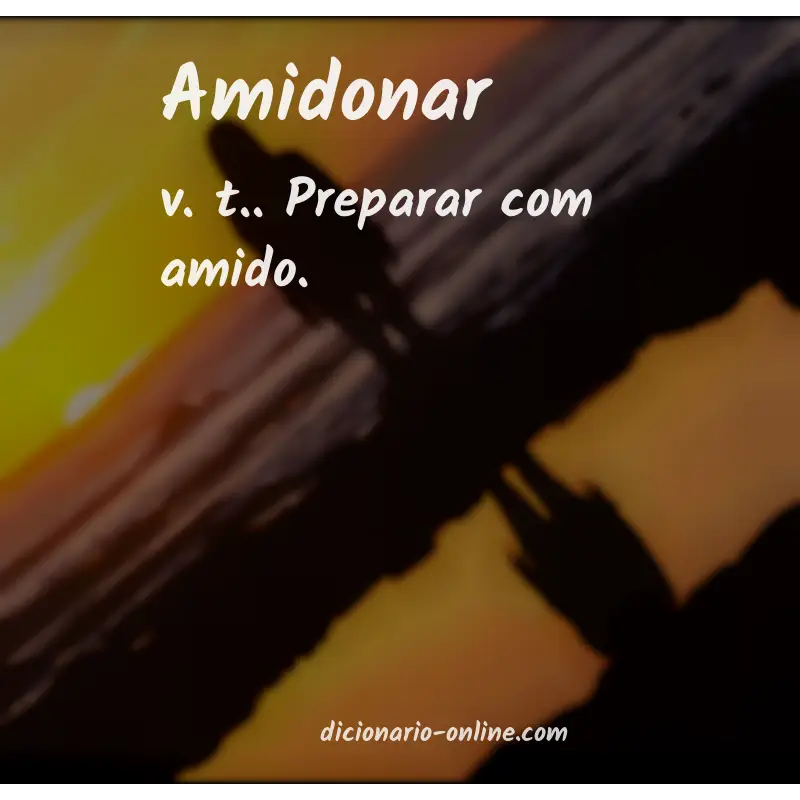 Significado de amidonar