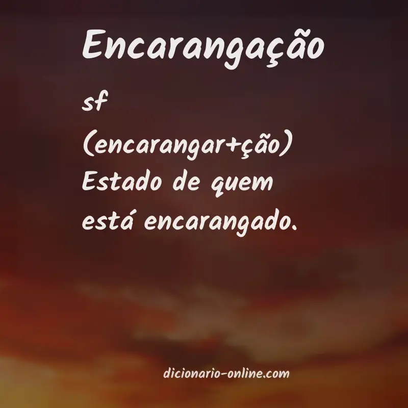 Significado de encarangação