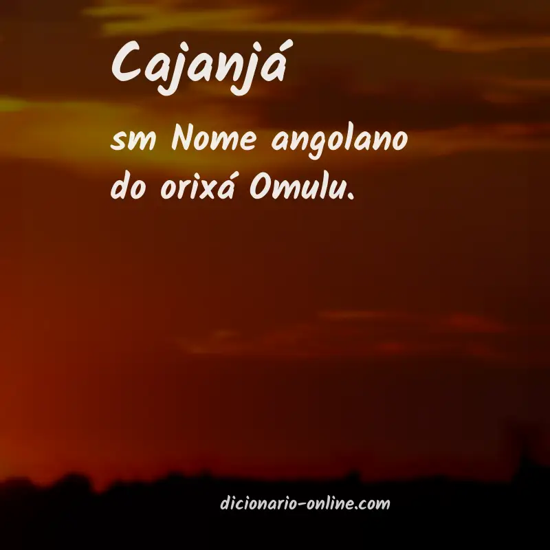 Significado de cajanjá