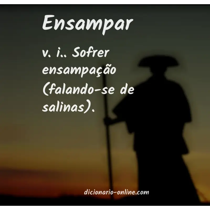 Significado de ensampar