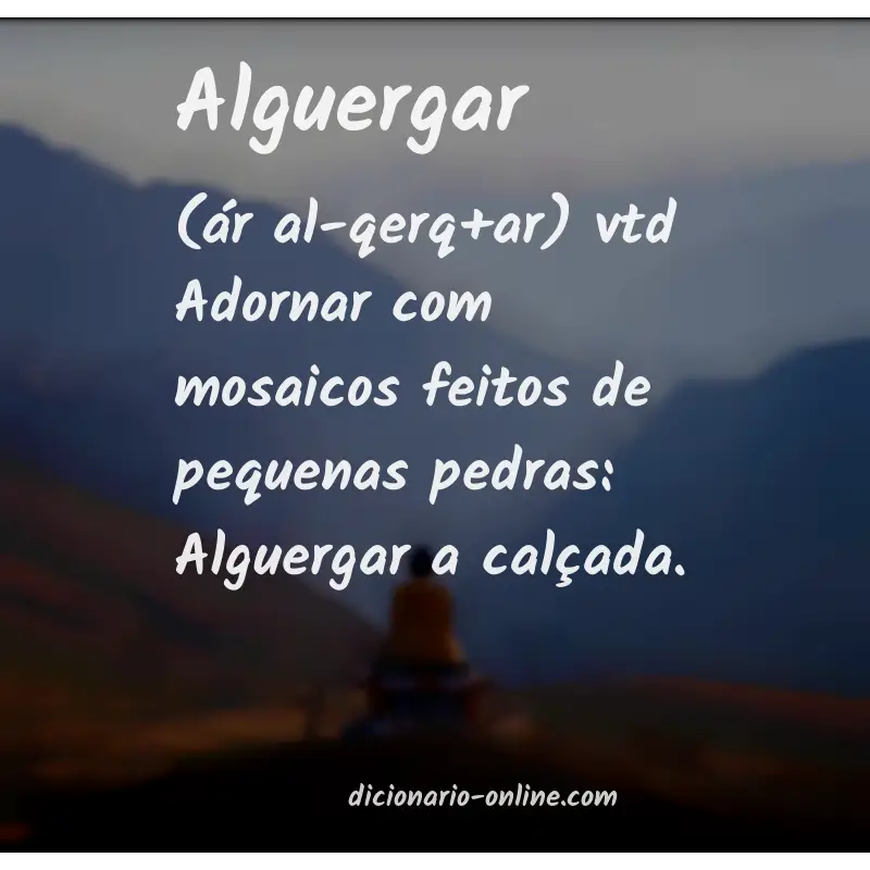 Significado de alguergar