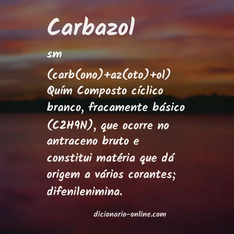 Significado de carbazol