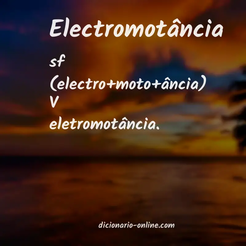 Significado de electromotância