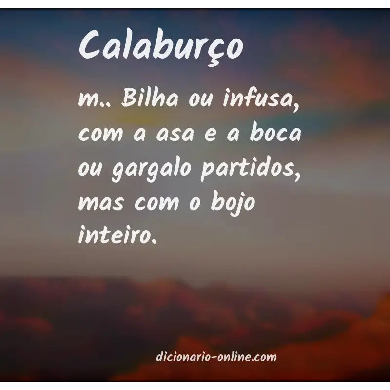 Significado de calaburço