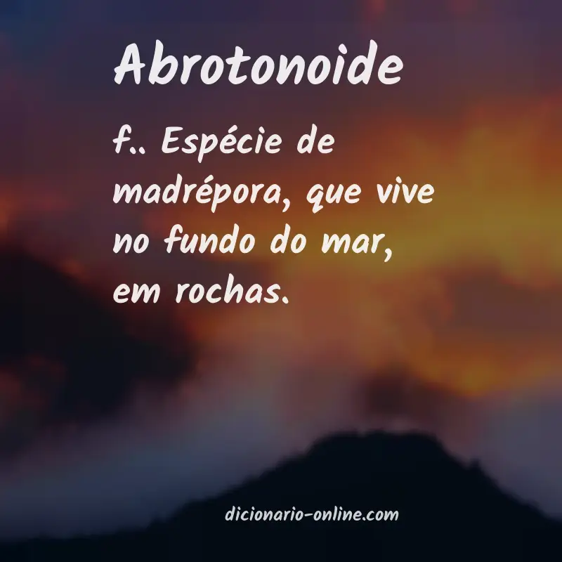 Significado de abrotonoide