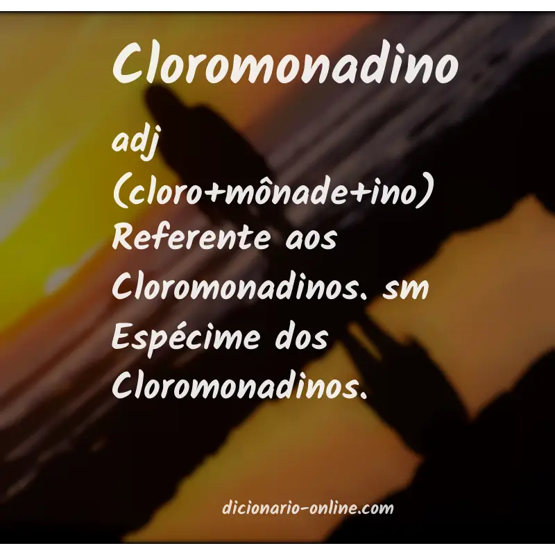 Significado de cloromonadino
