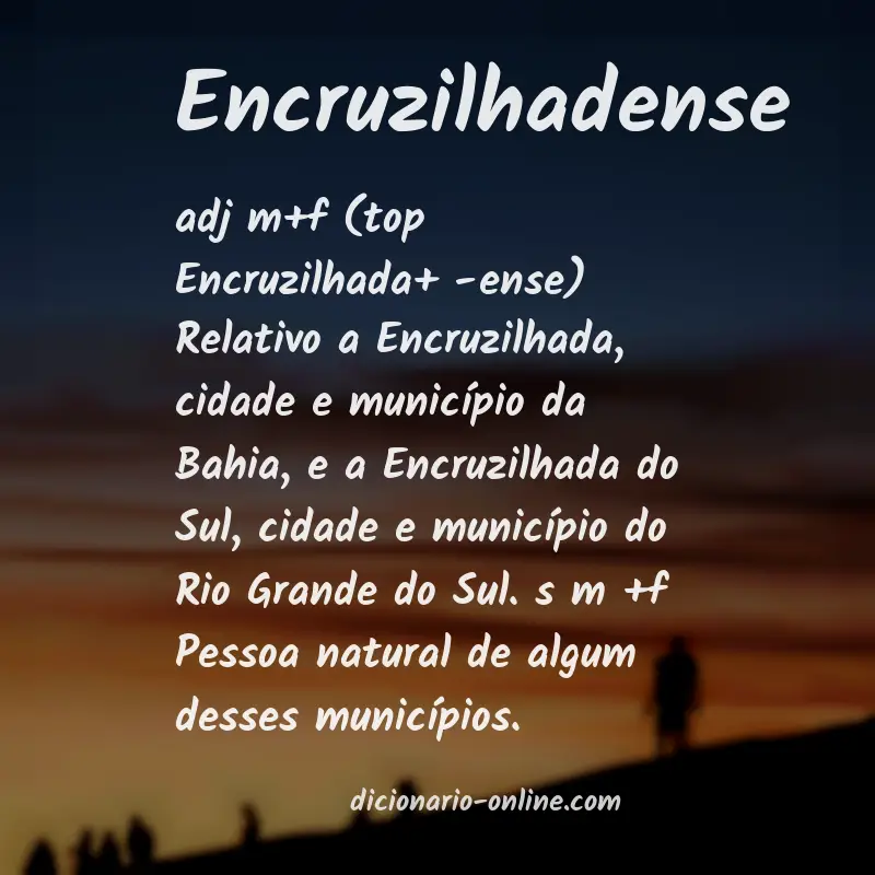 Significado de encruzilhadense