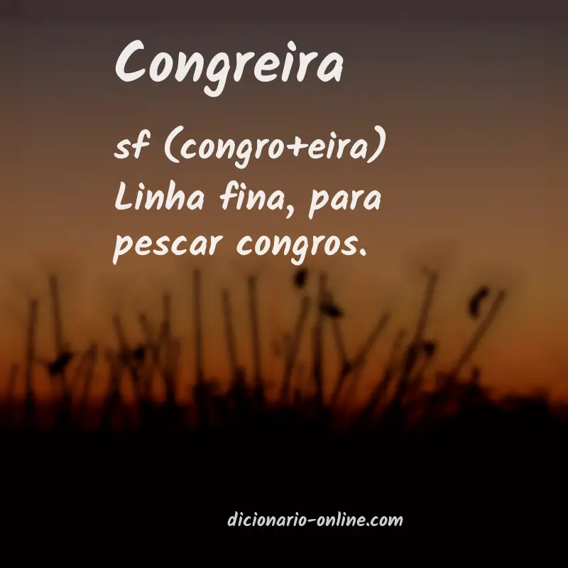 Significado de congreira