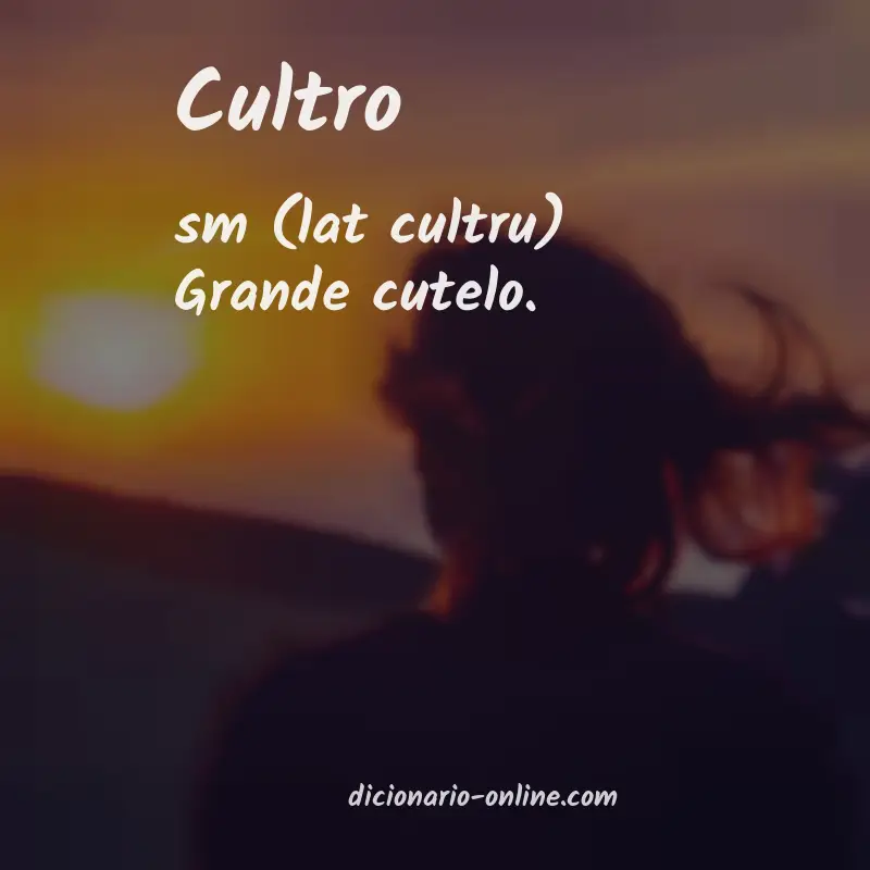 Significado de cultro