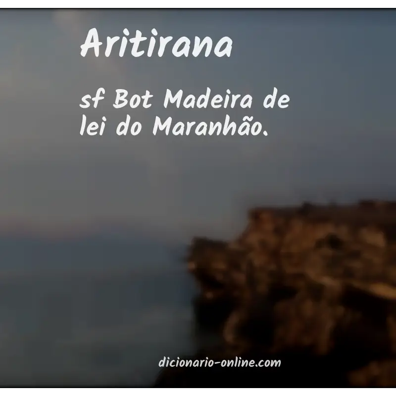 Significado de aritirana