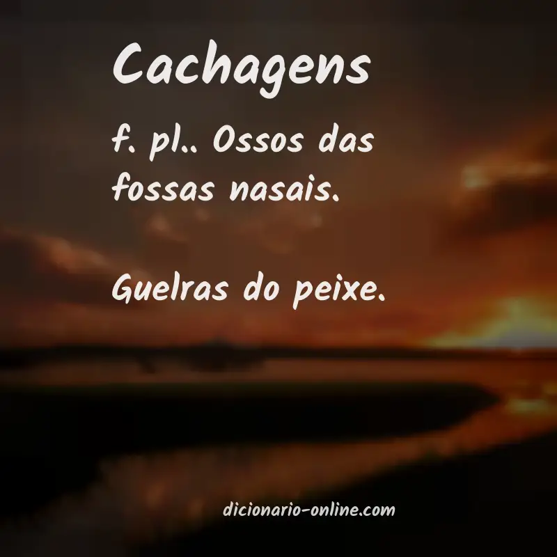 Significado de cachagens