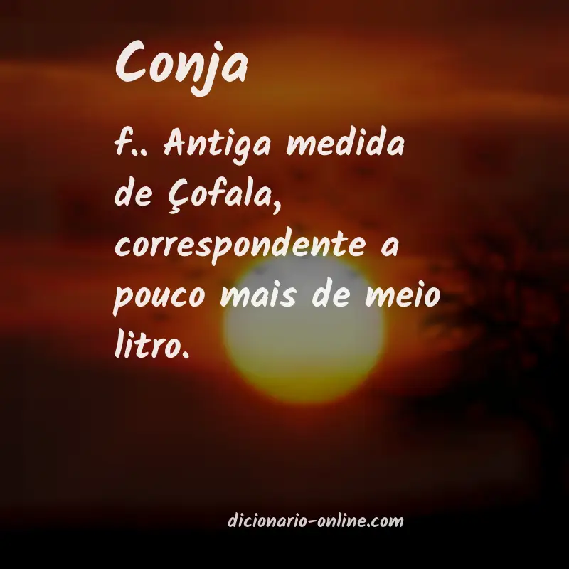 Significado de conja