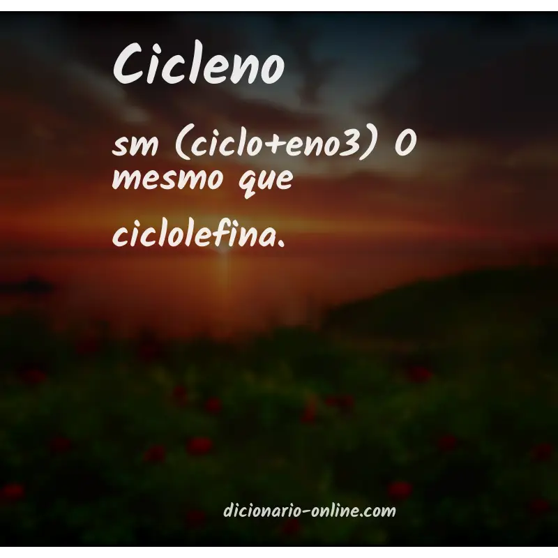 Significado de cicleno