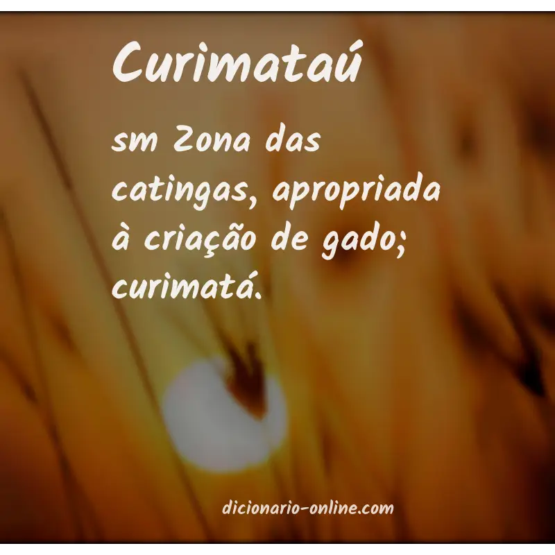 Significado de curimataú
