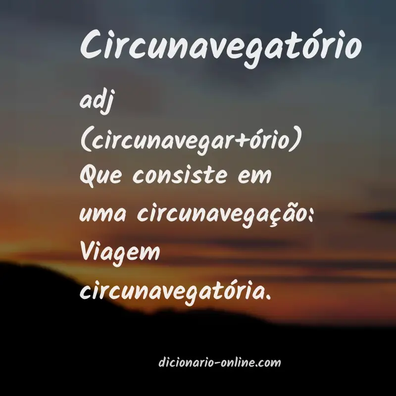 Significado de circunavegatório