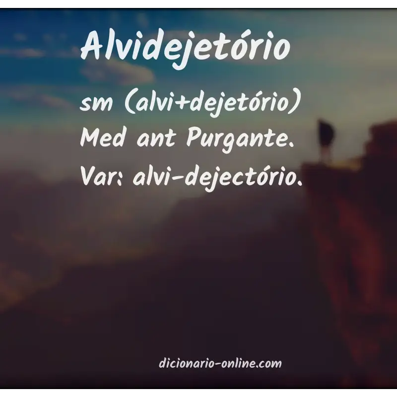 Significado de alvidejetório