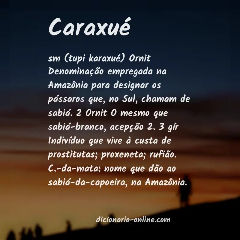 Significado de caraxué