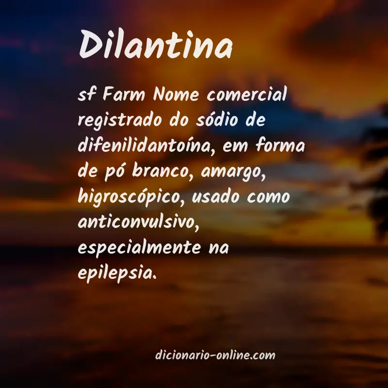 Significado de dilantina