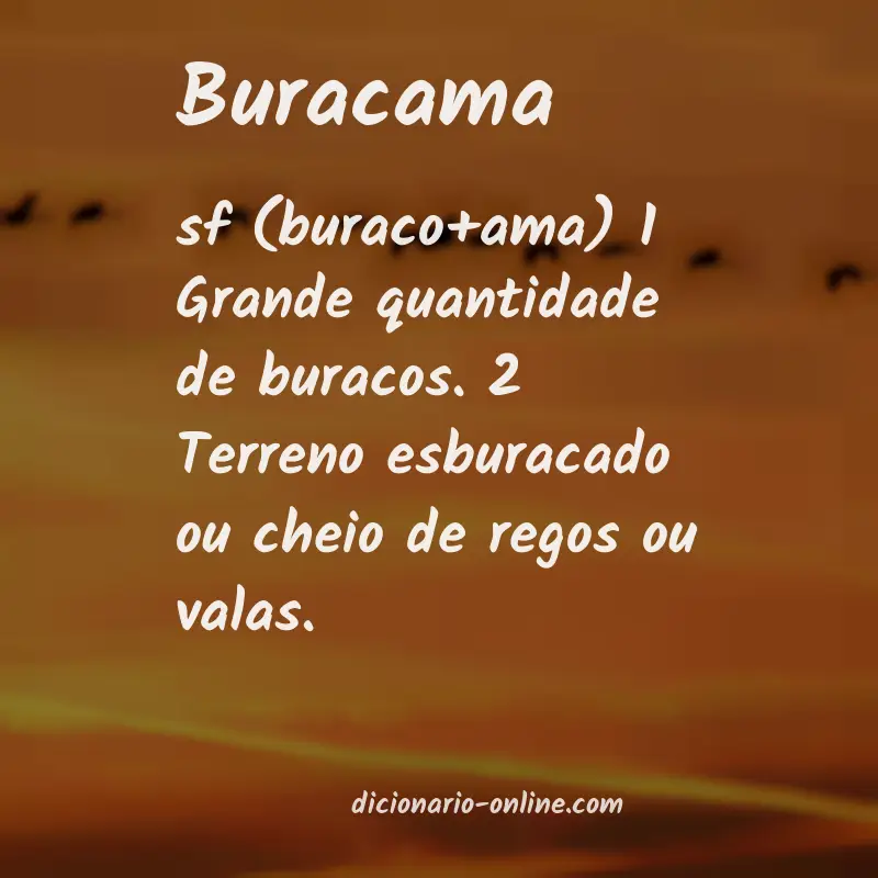 Significado de buracama