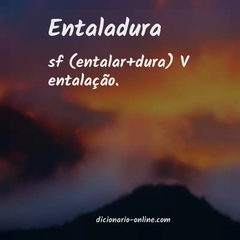 Significado de entaladura