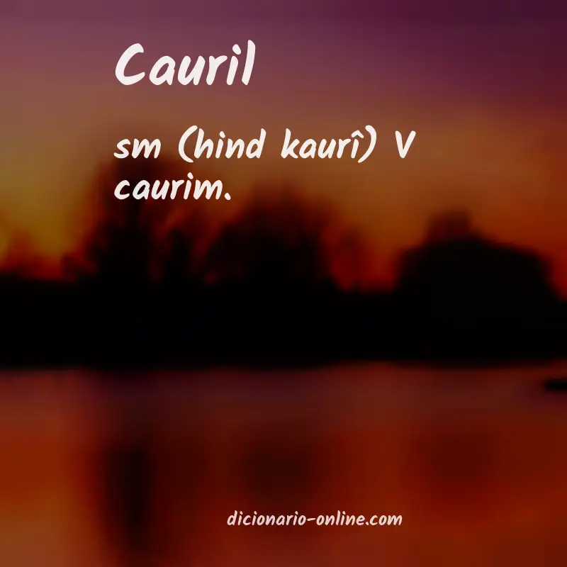 Significado de cauril
