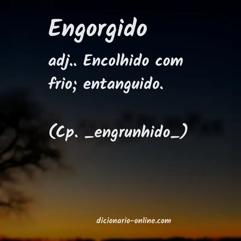 Significado de engorgido