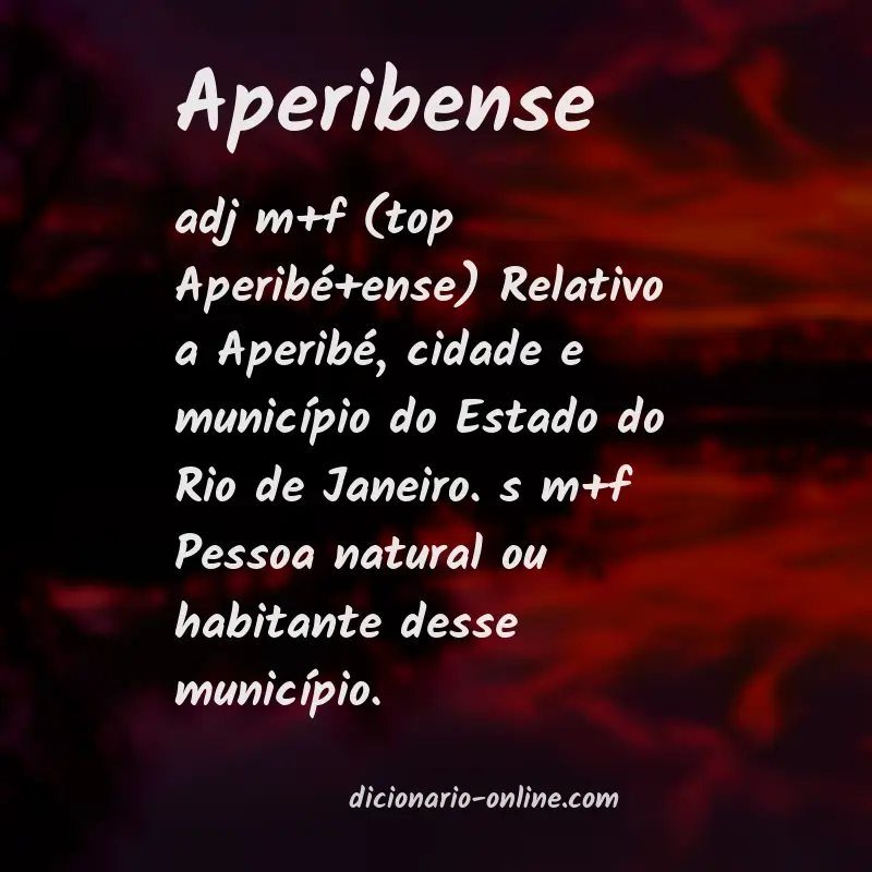 Significado de aperibense