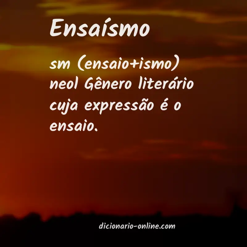 Significado de ensaísmo