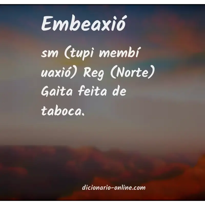 Significado de embeaxió