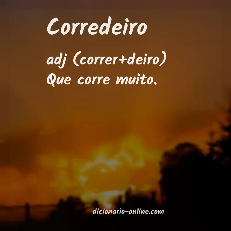 Significado de corredeiro