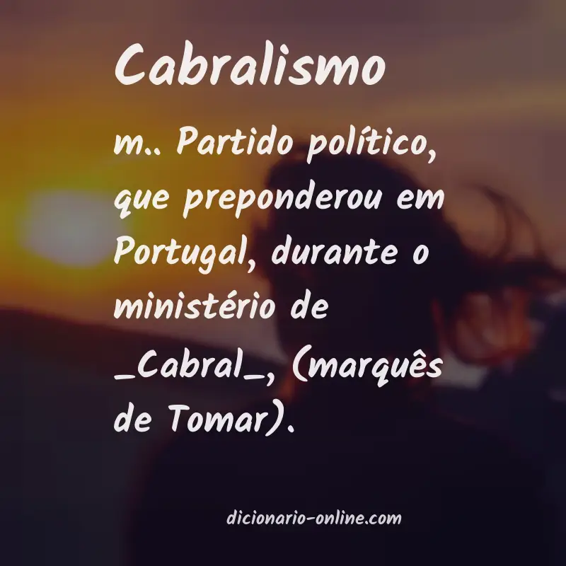 Significado de cabralismo
