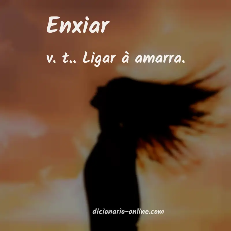 Significado de enxiar