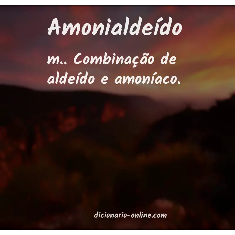 Significado de amonialdeído