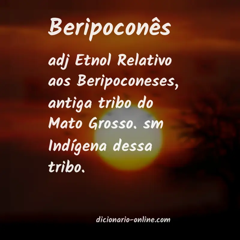 Significado de beripoconês