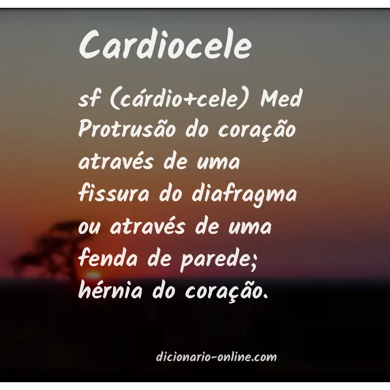 Significado de cardiocele