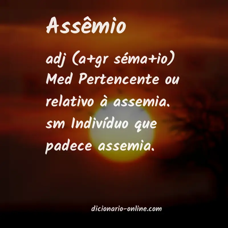 Significado de assêmio