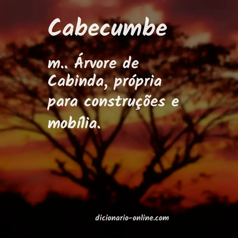 Significado de cabecumbe
