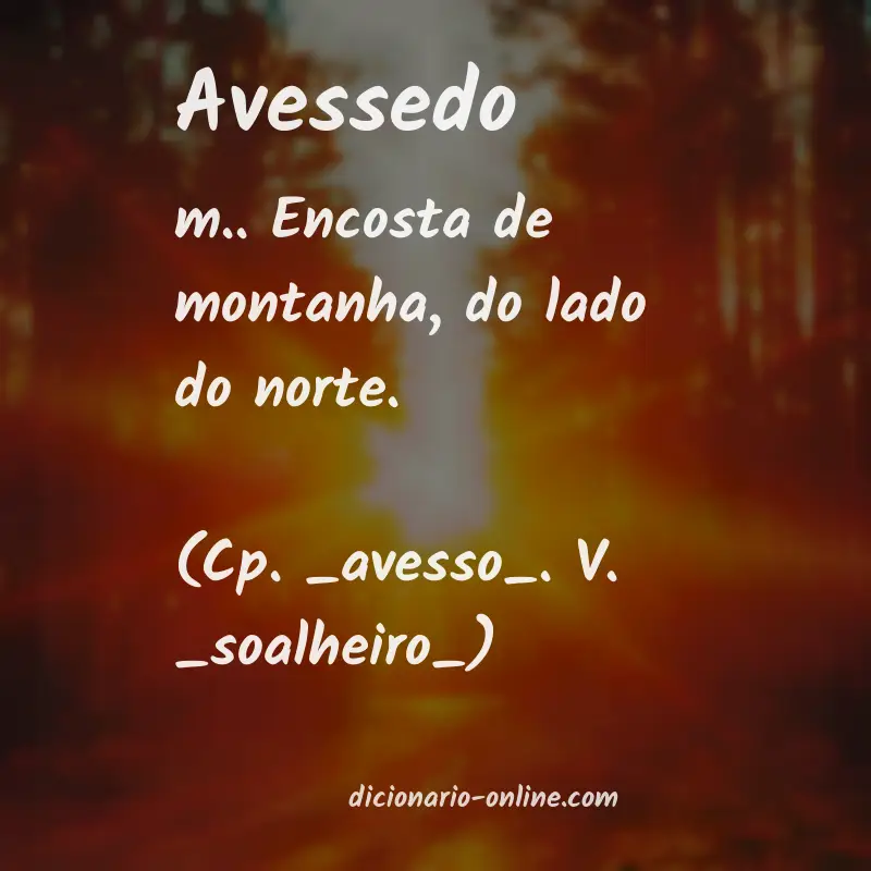 Significado de avessedo
