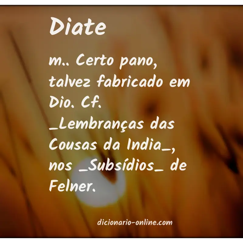 Significado de diate