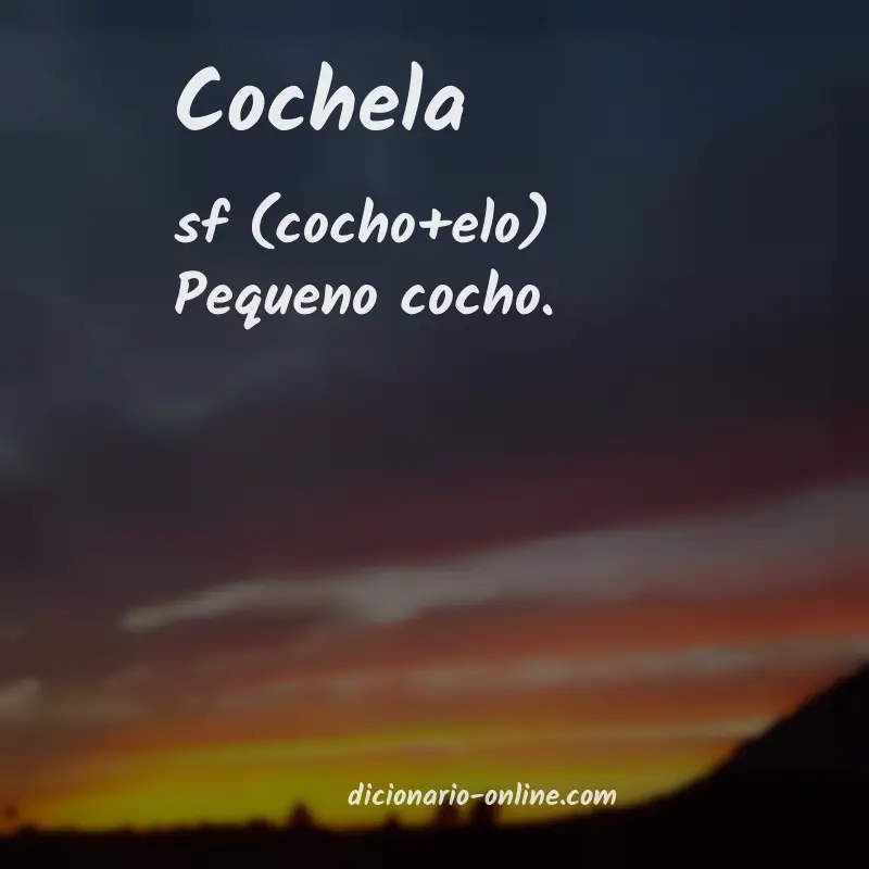 Significado de cochela