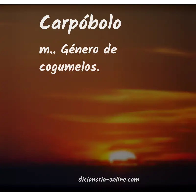 Significado de carpóbolo