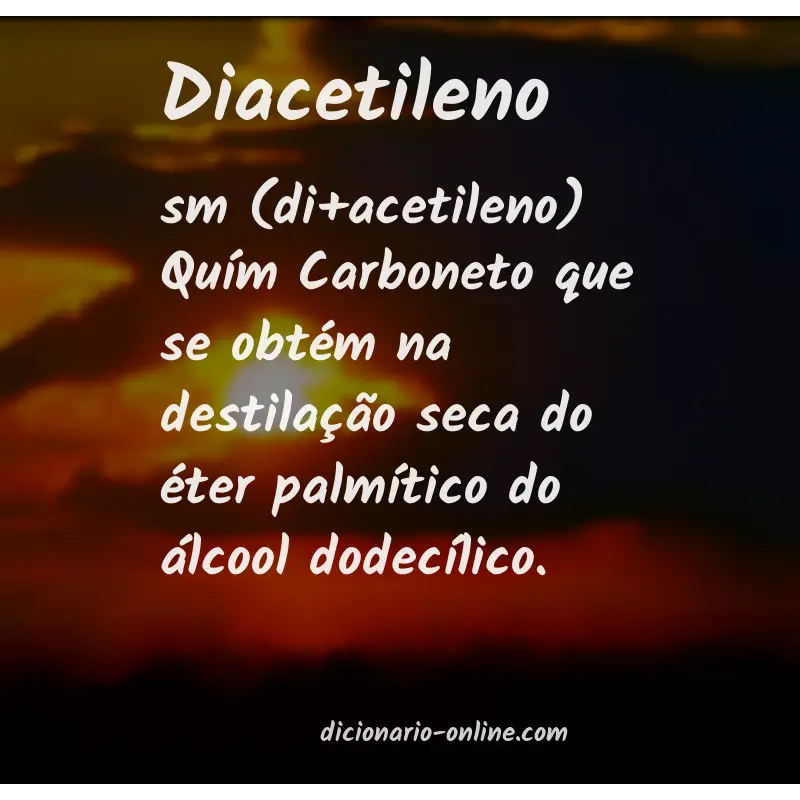 Significado de diacetileno